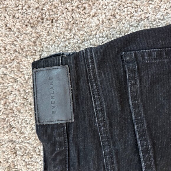 Everlane The Way-High Jean in Coal with Frayed Hem - Picture 5 of 8